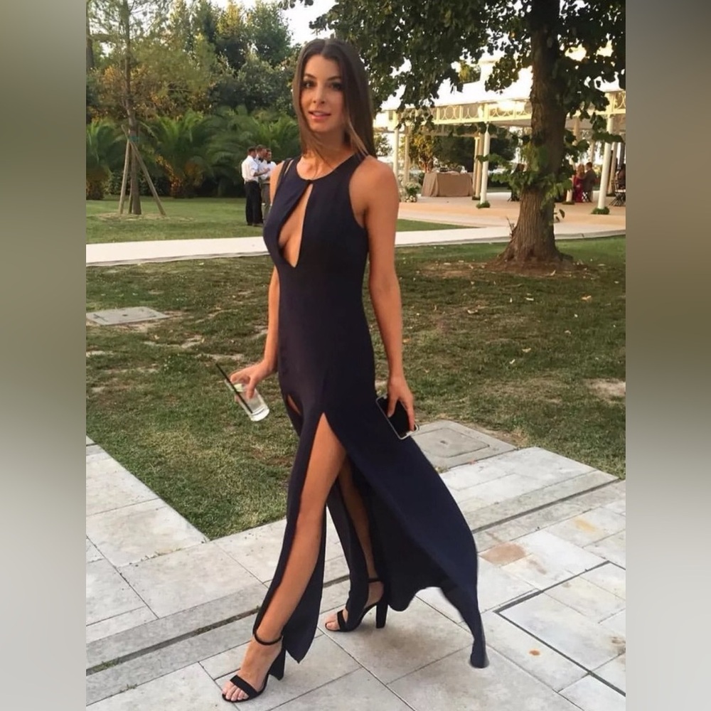 Stone Cold Fox Owen Maxi Navy Blue Dress Size 2